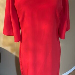 Vince Camuto Bold Red Midi Shift Dress